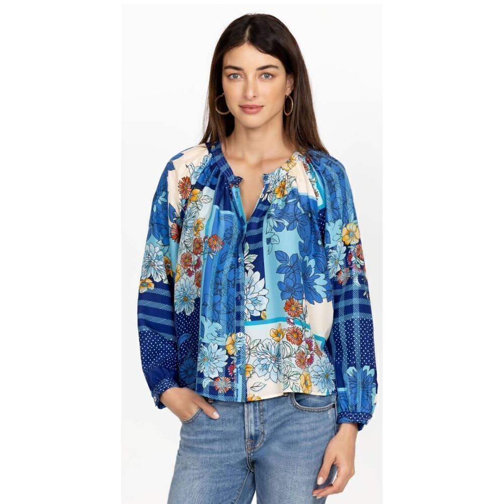 NWT Johnny Was JOSY LYNN RAGLAN POET BLOUSE